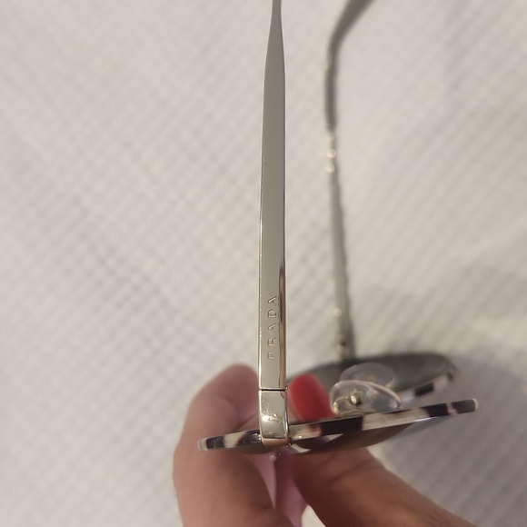 Prada Round Tortoise Mirrored Sunglasses - Picture 4 of 5